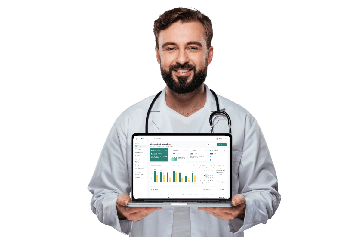 Confident male doctor in uniform